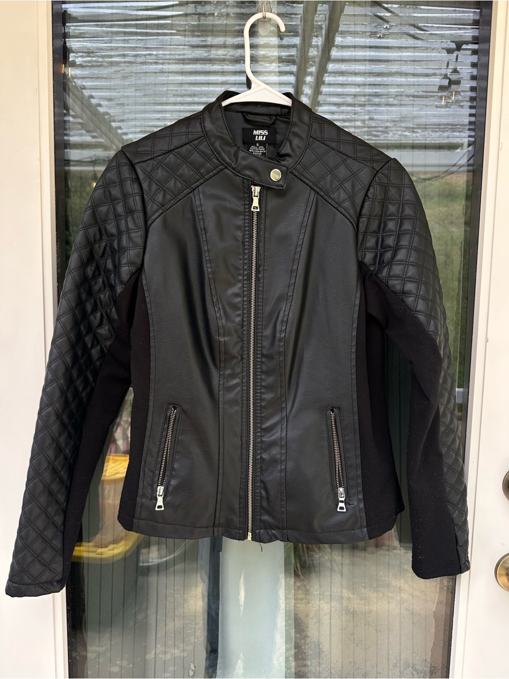 Black Faux Leather Jacket